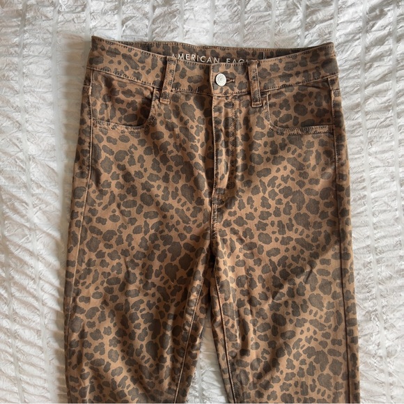 American Eagle Outfitters leopard print pants - Picture 1 of 4